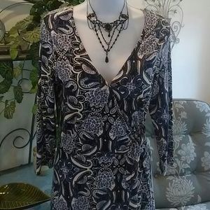 Faux Wrap Dress